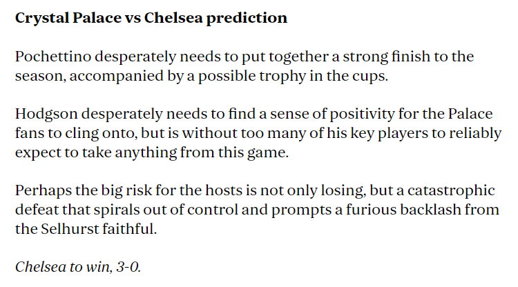 Chuyên gia Marc Mayo dự đoán Crystal Palace vs Chelsea, 3h ngày 13/2 - Ảnh 1