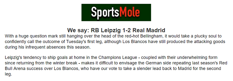 Chuyên gia Ben Knapton dự đoán Leipzig vs Real Madrid, 3h ngày 14/2 - Ảnh 1