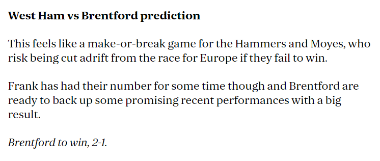 Chuyên gia Marc Mayo dự đoán West Ham vs Brentford, 3h ngày 27/2 - Ảnh 1