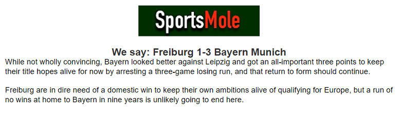 Chuyên gia  Andrew Delaney chọn tỷ số nào trận Freiburg vs Bayern Munich, 2h30 ngày 2/3? - Ảnh 1