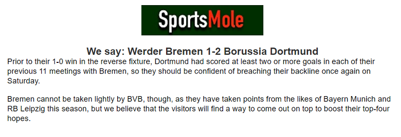 Chuyên gia Oliver Thomas chọn tỷ số nào trận Bremen vs Dortmund, 0h30 ngày 10/3? - Ảnh 1