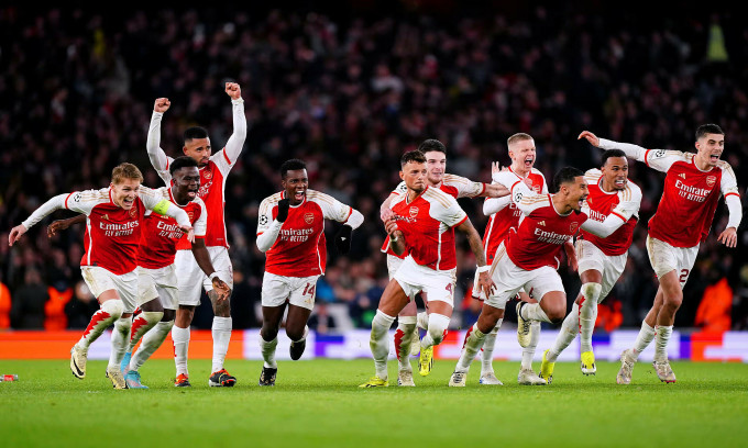 Thắng trên chấm luân lưu, Arsenal vào tứ kết Champions League - Ảnh 1