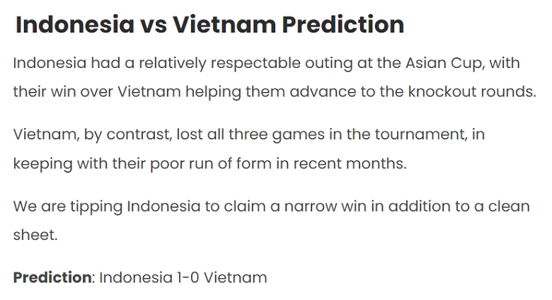 Chuyên gia Ume Elvis dự đoán Indonesia vs Việt Nam, 20h30 ngày 21/3 - Ảnh 1