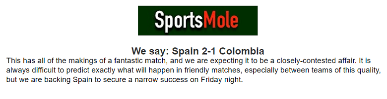 Chuyên gia Matt Law dự đoán Tây Ban Nha vs Colombia, 3h30 ngày 23/3 - Ảnh 1