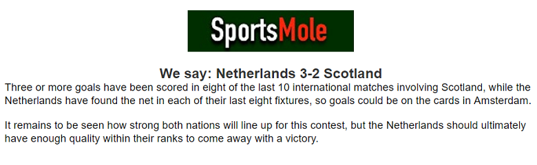 Chuyên gia Oliver Thomas chọn tỷ số nào trận Hà Lan vs Scotland, 2h45 ngày 23/3? - Ảnh 1