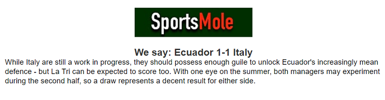 Chuyên gia Jonathan O’Shea dự đoán Ecuador vs Italia, 3h ngày 25/3 - Ảnh 1