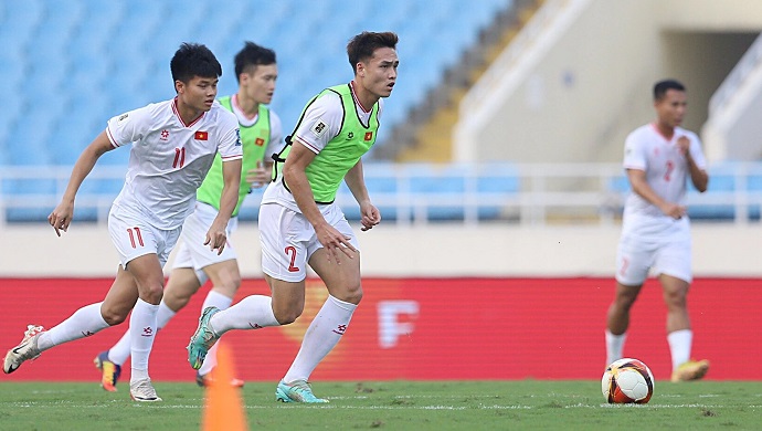 Đội tuyển Việt Nam tập dượt lần cuối trên sân Mỹ Đình trước trận đấu với Indonesia - Ảnh 8