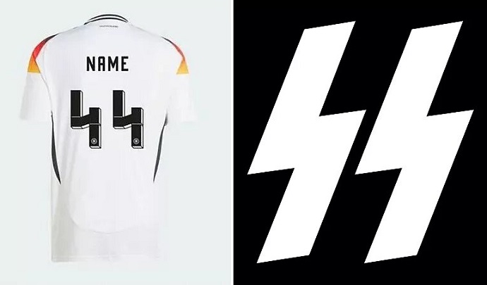Adidas cấm số 44 trên áo ĐT Đức vì biểu tượng 'SS' của Đức Quốc xã - Ảnh 2