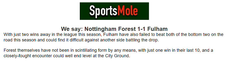 Chuyên gia Andrew Delaney chọn tỷ số nào trận Nottingham vs Fulham, 1h30 ngày 3/4? - Ảnh 1