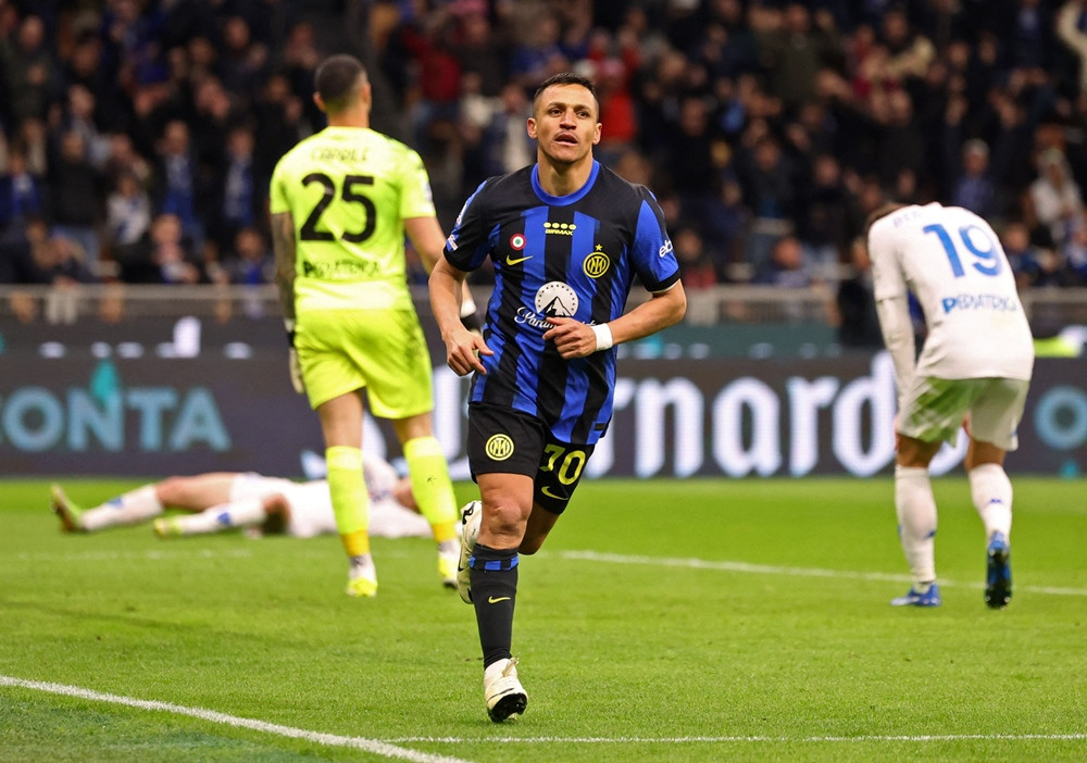 Sanchez ghi bàn, Inter tiến gần đến chức vô địch Serie A - Ảnh 1