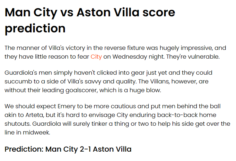 Chuyên gia James Cormack chọn tỷ số nào trận Man City vs Aston Villa, 2h15 ngày 4/4? - Ảnh 1
