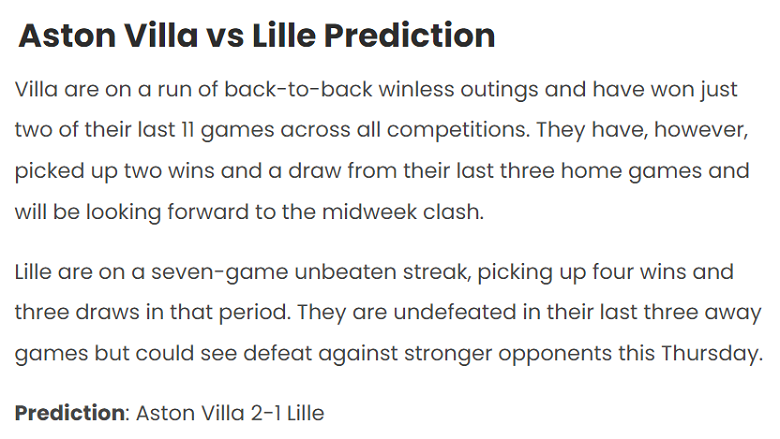 Chuyên gia Soyoye Jedidiah chọn ai trận Aston Villa vs Lille, 2h ngày 12/4? - Ảnh 1
