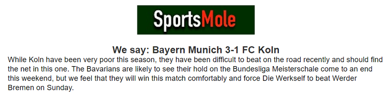 Chuyên gia Devesh Jaganath dự đoán Bayern Munich vs Cologne, 20h30 ngày 13/4 - Ảnh 1