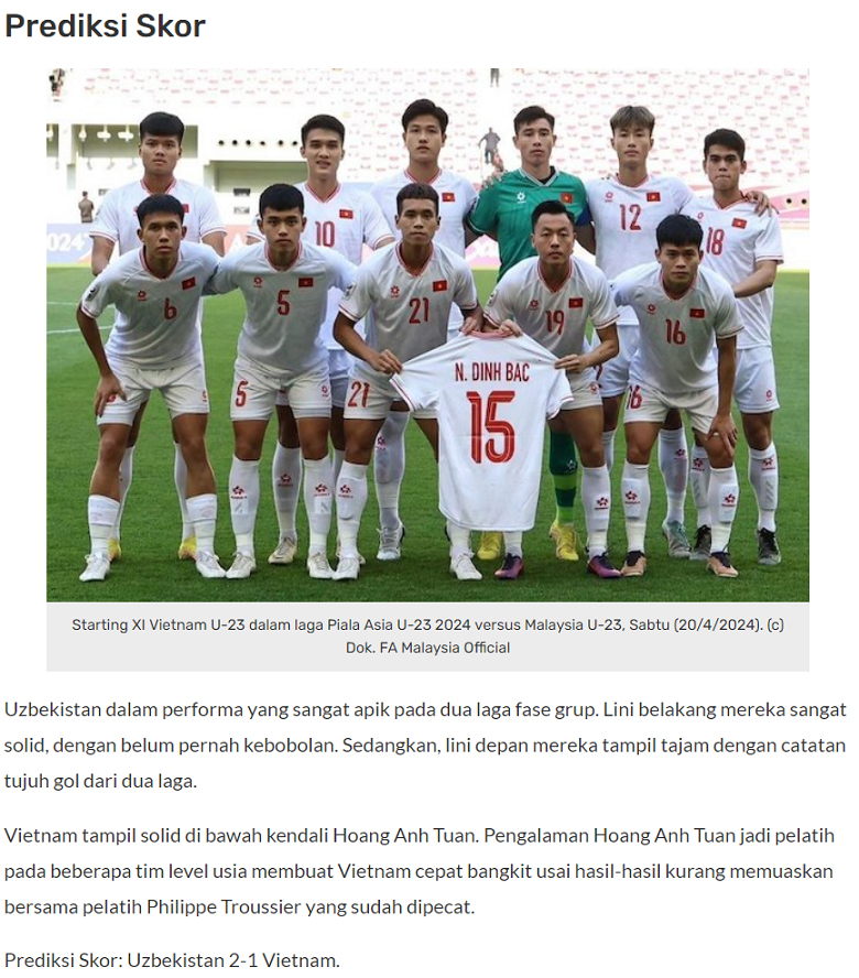 Chuyên gia Asad Arifin dự đoán U23 Việt Nam vs U23 Uzbekistan, 22h30 ngày 23/4 - Ảnh 1