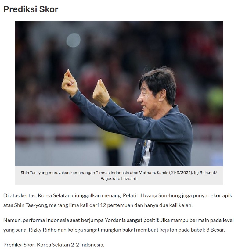 Chuyên gia Kamis dự đoán U23 Indonesia có tạo nên bất ngờ trước U23 Hàn Quốc, 0h30 ngày 26/4? - Ảnh 1