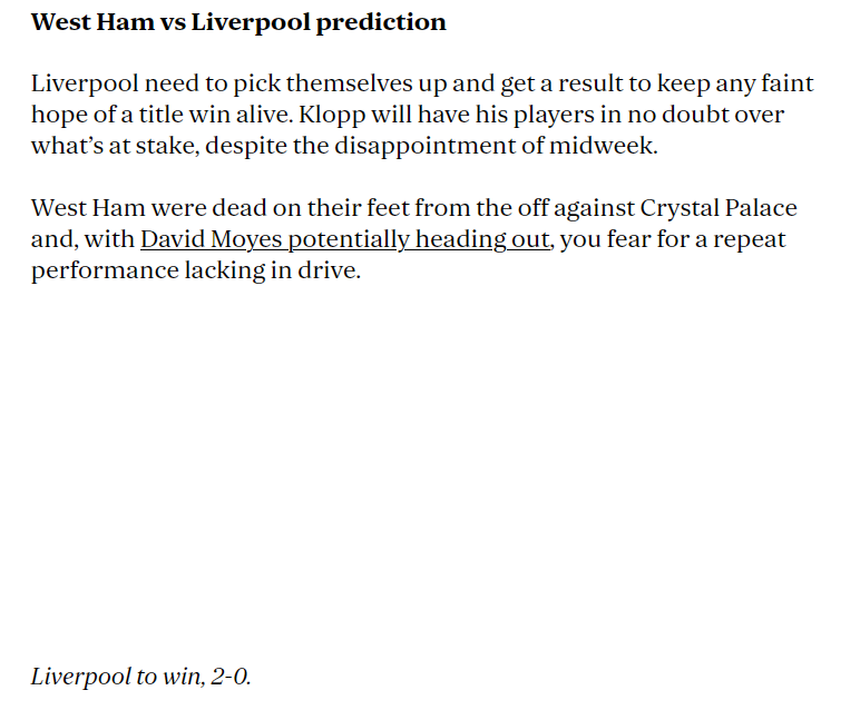 Chuyên gia Alex Young chọn ai trận West Ham vs Liverpool, 18h30 ngày 27/4? - Ảnh 1