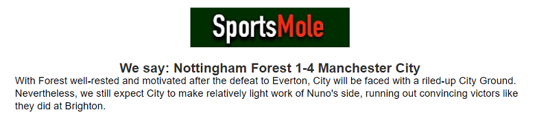 Chuyên gia Darren Plant chọn tỷ số nào trận Nottingham vs Man City, 22h30 ngày 28/4? - Ảnh 1