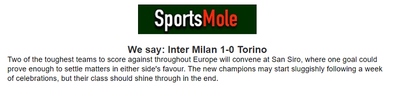Chuyên gia Jonathan O’Shea dự đoán bất ngờ trận Inter Milan vs Torino, 17h30 ngày 28/4 - Ảnh 1
