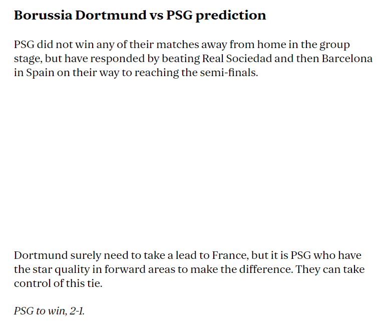 Chuyên gia Matt Verri dự đoán Dortmund vs PSG, 2h ngày 2/5 - Ảnh 1