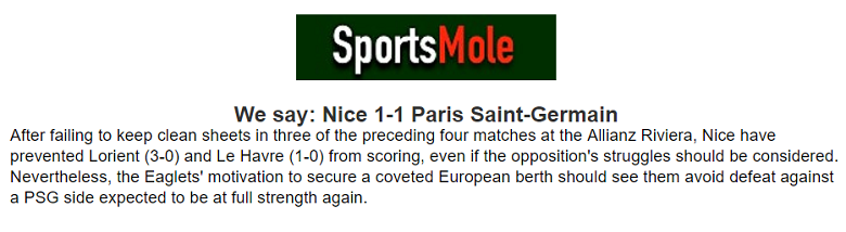 Chuyên gia Anthony Brown chọn tỷ số nào trận Nice vs PSG, 2h ngày 16/5? - Ảnh 1