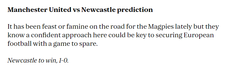 Chuyên gia Marc Mayo chọn ai trận MU vs Newcastle, 2h ngày 16/5? - Ảnh 1