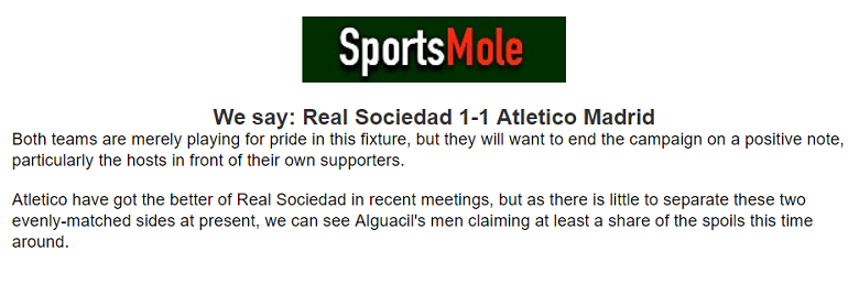 Chuyên gia Oliver Thomas chọn tỷ số nào trận Sociedad vs Atletico Madrid, 21h15 ngày 25/5? - Ảnh 1