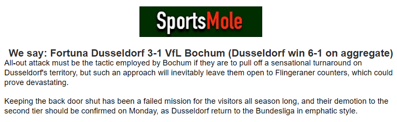 Chuyên gia Ben Knapton dự đoán Dusseldorf vs Bochum, 1h30 ngày 28/5 - Ảnh 1