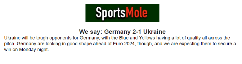 Chuyên gia Matt Law dự đoán Đức vs Ukraine, 1h45 ngày 4/6 - Ảnh 1