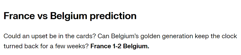 Chuyên gia Nicholas Mendola chọn ai trận Pháp vs Bỉ, 23h ngày 1/7? - Ảnh 1