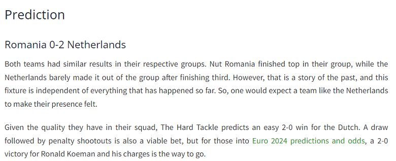 Chuyên gia Badal Pareek dự đoán Romania vs Hà Lan, 23h ngày 2/7 - Ảnh 1