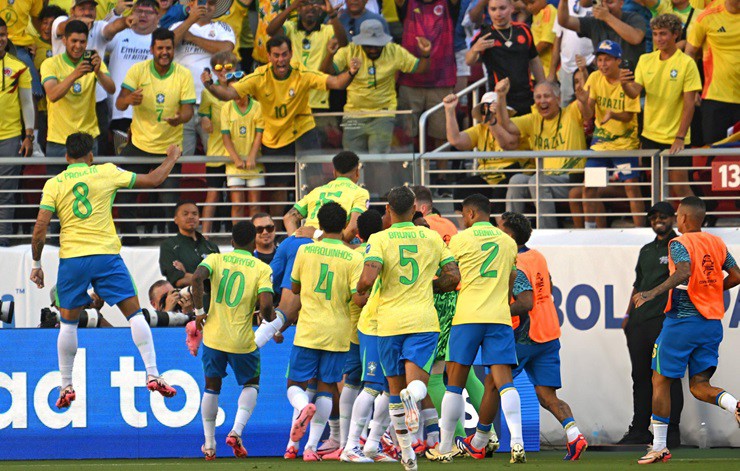 Bị Colombia cầm hoà, Brazil chạm trán Uruguay ở tứ kết Copa America 2024 - Ảnh 1