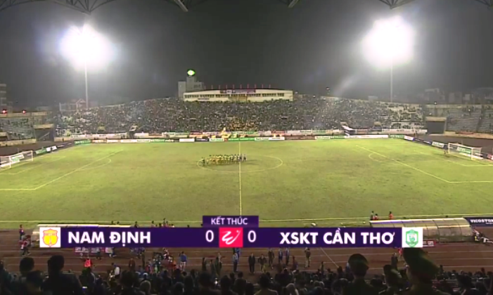 Kết quả Nam Định vs XSKT Cần Thơ (FT 0-0): Hai ứng viên xuống hạng níu chân nhau