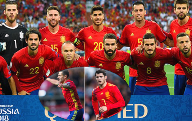 Danh sách CHÍNH THỨC ĐT Tây Ban Nha đá World Cup 2018: Morata, Fabregas ở nhà