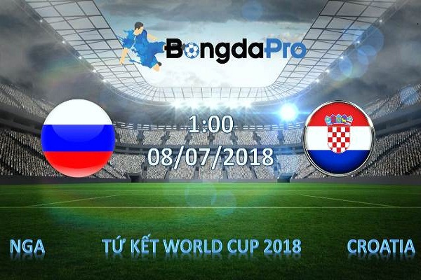 Nhận định vòng tứ kết World Cup 2018: Nga vs Croatia