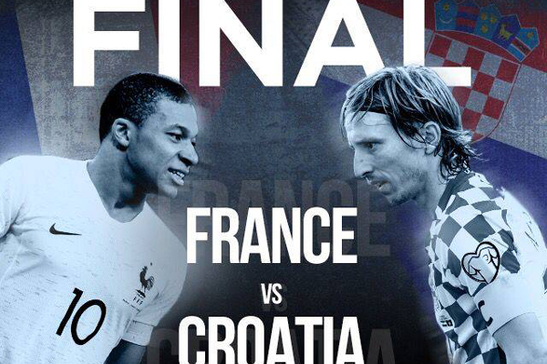 Lịch thi đấu chung kết World Cup 2018: Pháp vs Croatia