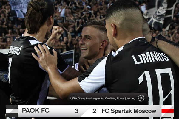 Kết quả bóng đá hôm nay (9/8): PAOK Saloniki 3-2 Spartak Moscow