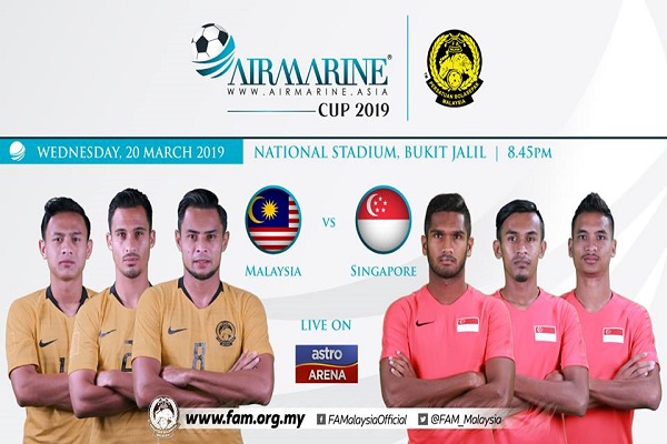Trực tiếp bóng đá Malaysia vs Singapore (19h45, 20/3): Link xem Full HD