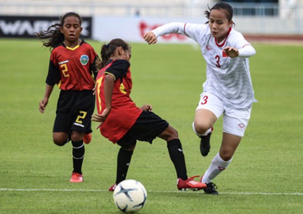 Video U15 Việt Nam 16-0 U15 Timor Leste (U15 nữ Đông Nam Á 2019)