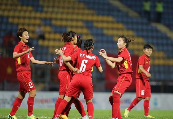 Nữ Việt nam 7-0 nữ Indonesia: Dẫn đầu bảng B