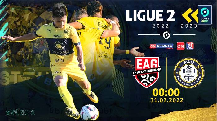 Link xem trực tiếp Guingamp vs Pau FC, 0h00 ngày 31/7