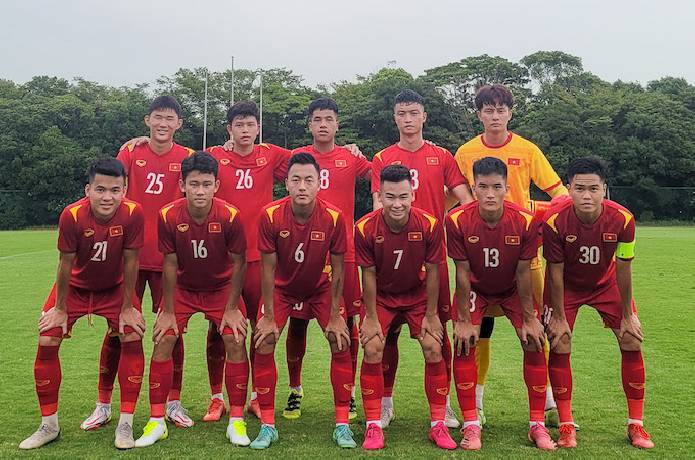 Chiều cao trung bình của U20 Việt Nam dự vòng loại U20 châu Á 2023