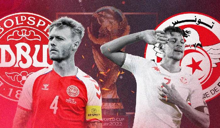 Xem trực tiếp Đan Mạch vs Tunisia, 20h00 ngày 22/11 ở đâu, trên kênh nào?