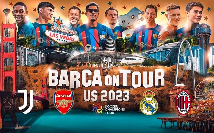 Lịch giao hữu hè 2023 của Barcelona: Super League thu nhỏ