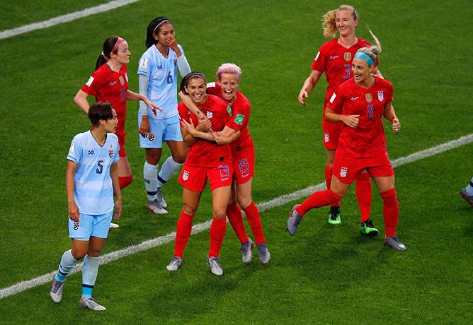 Mỹ 13-0 Thái Lan có phải trận thắng đậm nhất lịch sử World Cup nữ?