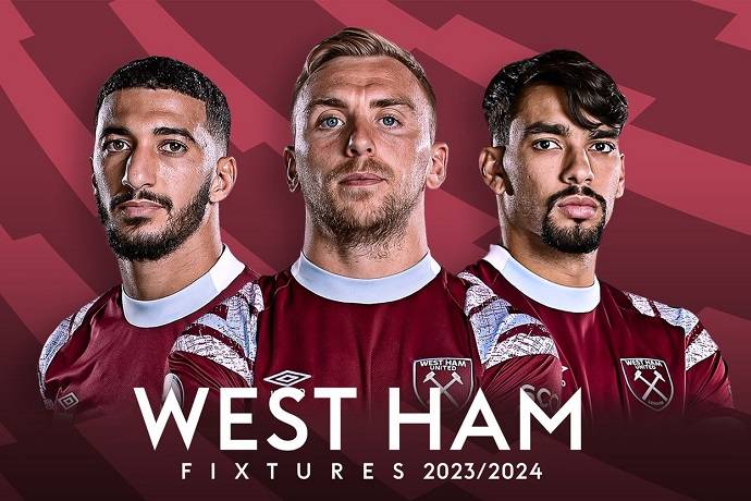 Danh sách đội hình West Ham mới nhất, đầy đủ nhất mùa giải 2023/2024
