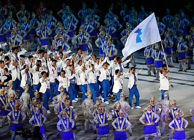 Đoàn Thể thao "bí ẩn nhất thế giới" nhận sự quan tâm đặc biệt ở lễ thượng cờ ASIAD 19