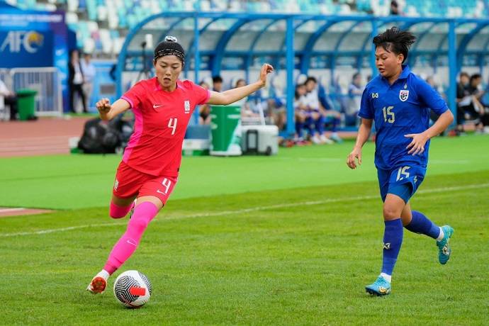 Nữ Thái Lan thảm bại 1-10 trước nữ Hàn Quốc tại vòng loại Olympic 2024