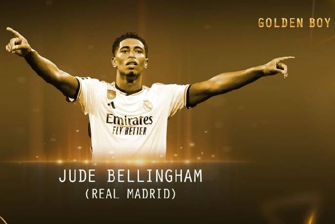 Vượt qua nhiều đối thủ, Jude Bellingham đã giành giải thưởng 'Cậu bé vàng 2023'