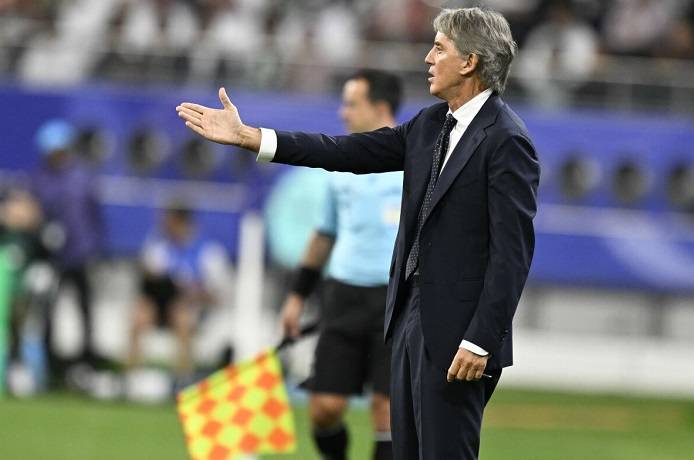 Asian Cup 2023: HLV Mancini khen ngơi các học trò sau chiến thắng của Saudi Arabia