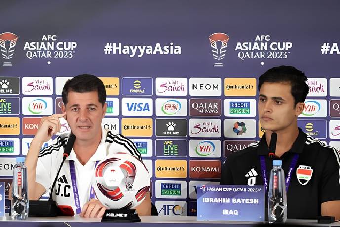 Đội nhà bị loại khỏi Asian Cup, phóng viên Iraq đòi đánh HLV Jesus Casas